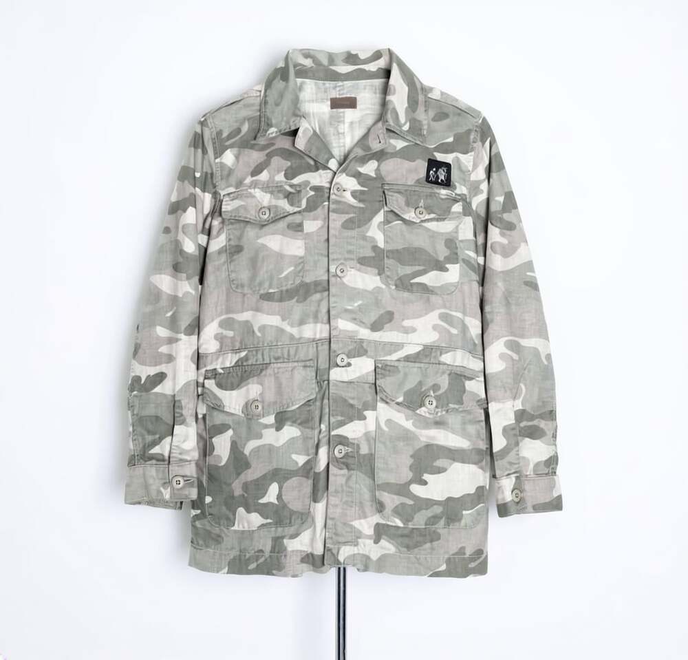 Mother Camo Field Jacket Size L Multi Cotton Utility Cargo 1222